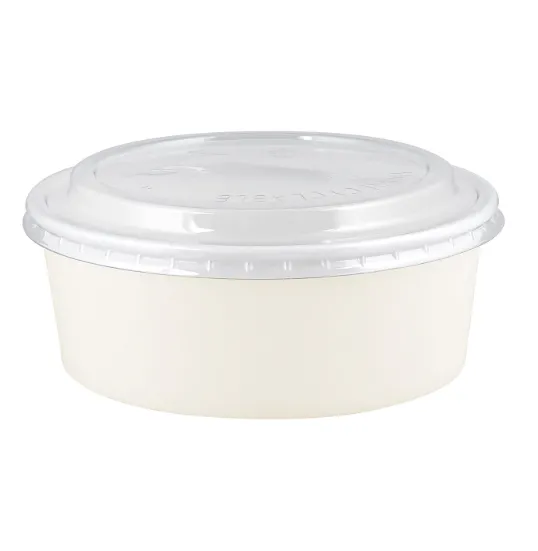 32oz (1000 ML) - White Salad Bowl - Round - 600 Pcs