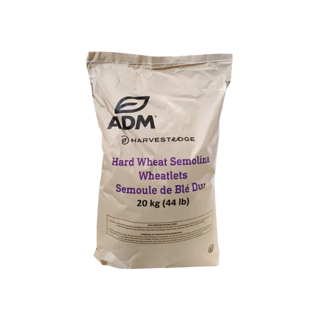 ADM - Hard Wheat Semolina (Wheatlets/Sooji) - 44Lb (20kg)