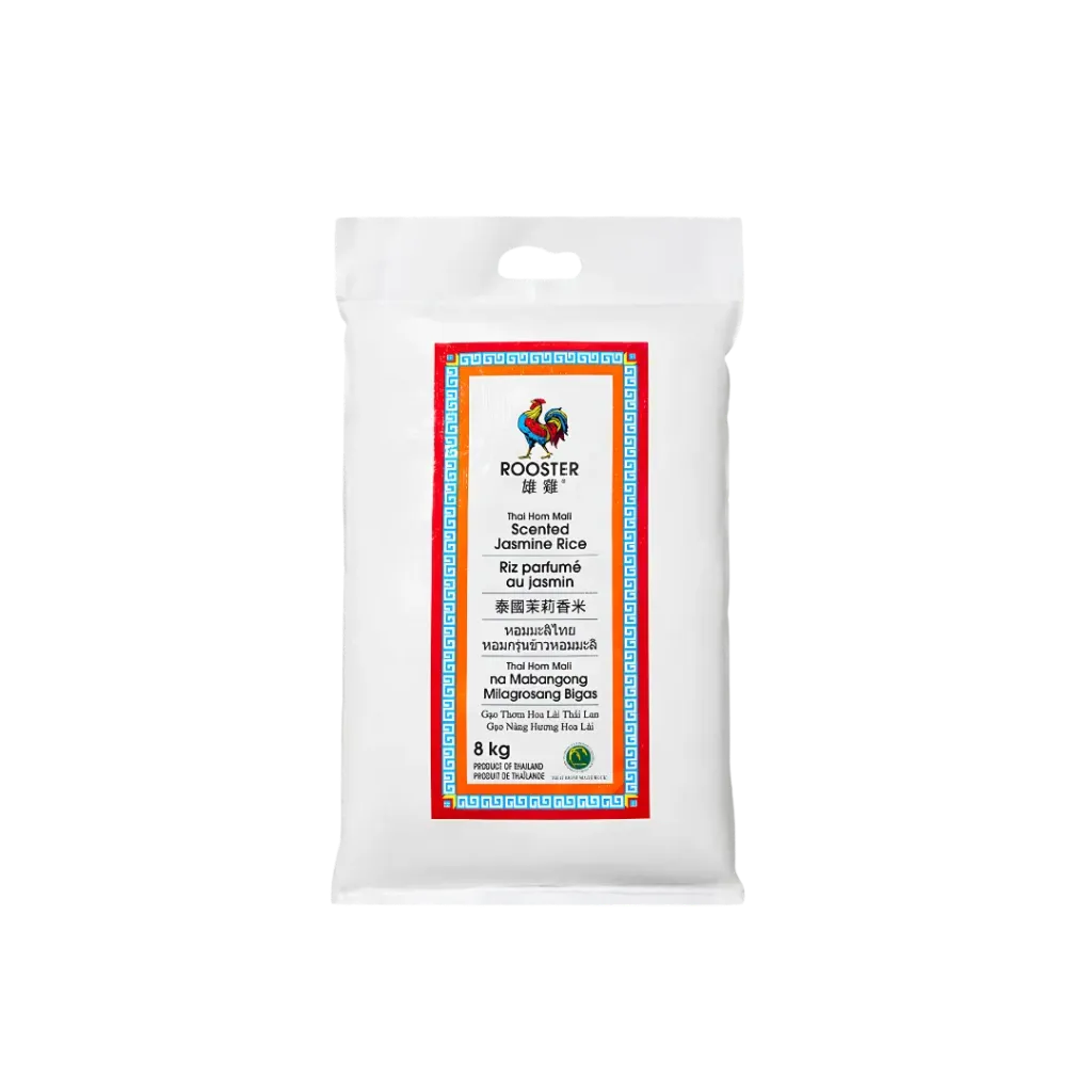 Rooster  - Scented Jasmine Rice - 17.63Lb (8Kg)